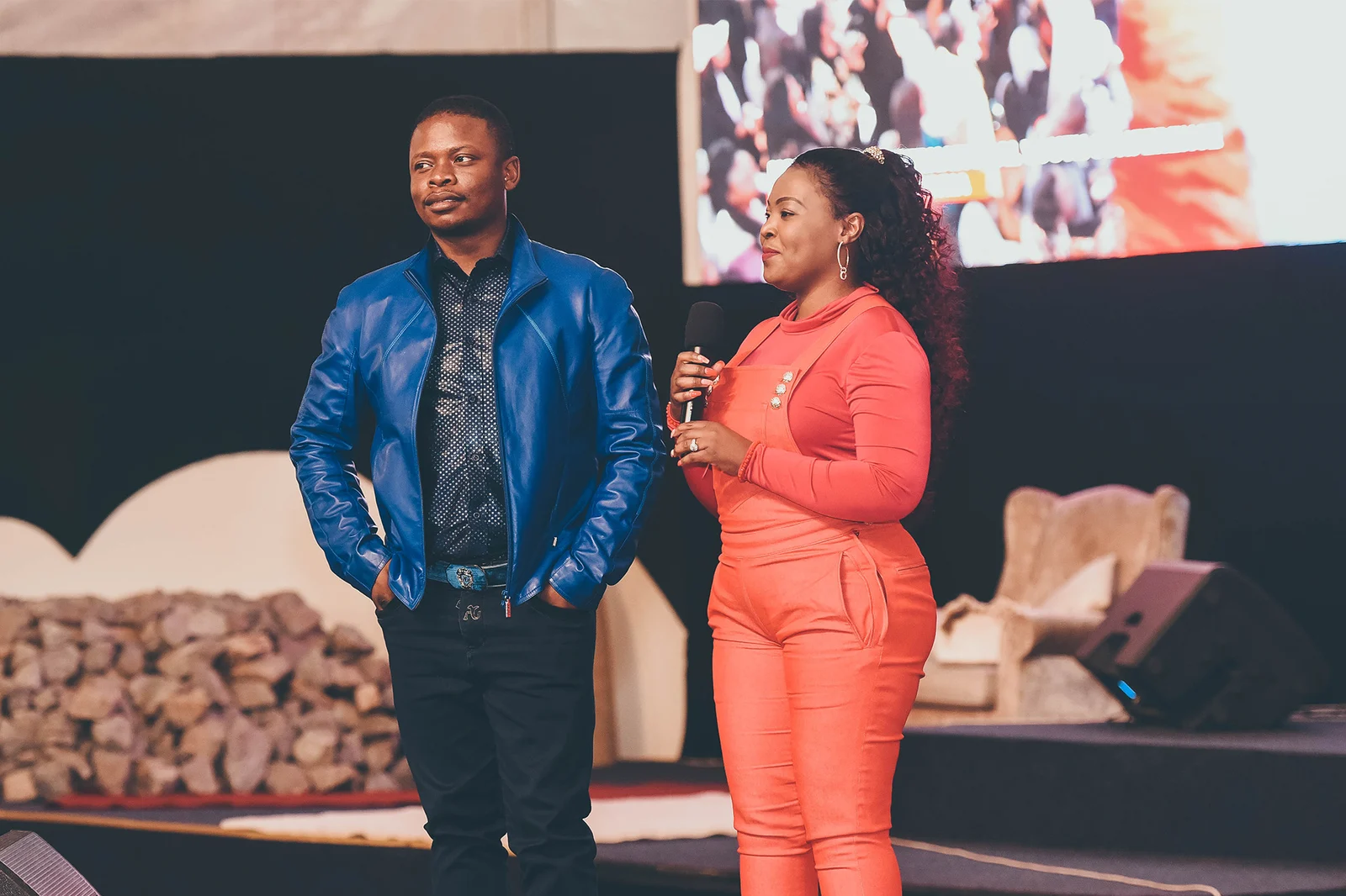 Prophet Shepherd Bushiri and Prophetess Mary Bushiri at a Youth Magnet gathering